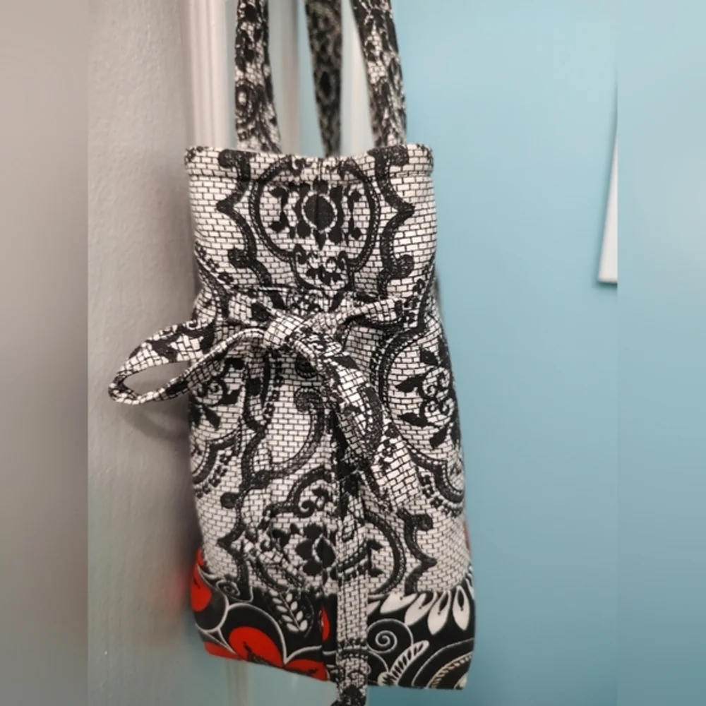 Handmade Black and White Carry-All Bag